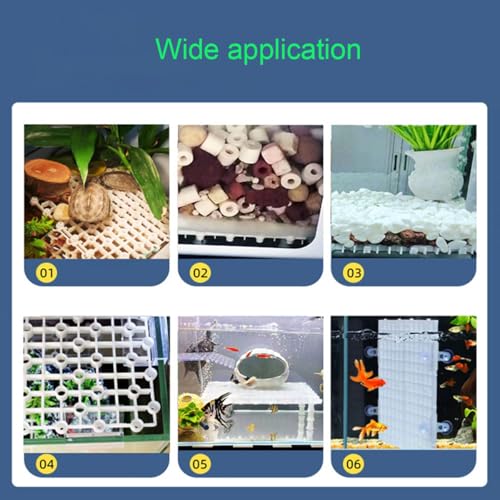 Filter Plate Gravel Plate PVC Splicing Partition DIY Aquarium Partition Material Pad Blue(3pcs) - size: 3pcs