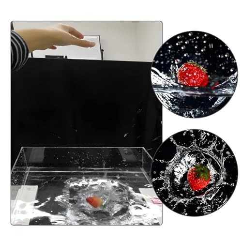 Acrylic Shallow Sink Tray Photography Display Cabinet Low Water Tank Storage Box (60x40x6cm/24x16x2in) - size: 60x40x6cm/24x16x2in