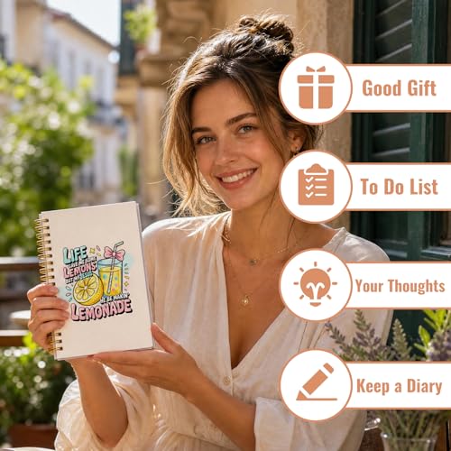 Bible Verse Journal Notebook - Religions Gifts for Women, Inspirational Hardcover Note Book for Church Notting Stationery Supplies Christian Gift for Prayer 5.5x8.3 Inches - color: Life Gave Me Some Lemons But My Jesus He Be Makin' Lemonade