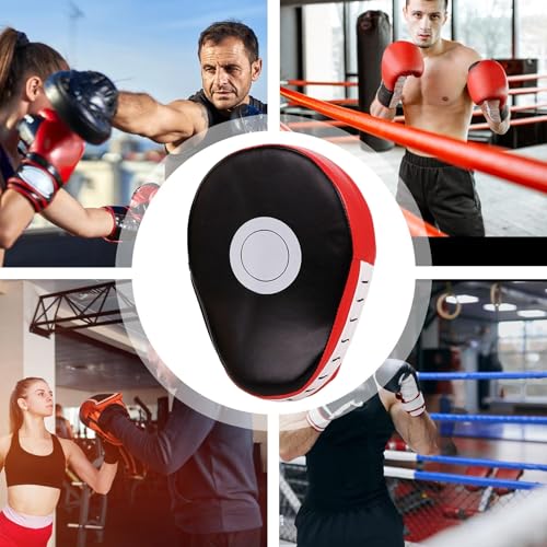 Boxing Pads Training Martial Arts Strike Pad Kick Shield Adult Punching | Boxing Training Pads for Jiu-jitsu Kali Thai Karate Home Gym Club Boxing Equipment - color: Red