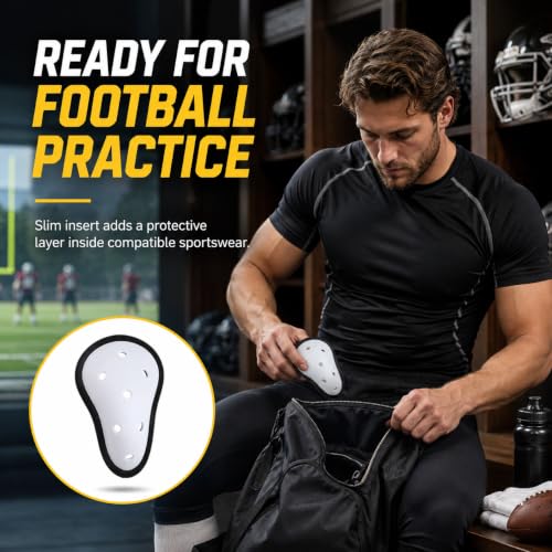VOSAREA 3pcs Groin Cup for Men, EVA and PE Athletic Cup Groin Protector for Boxing, Football, Kickboxing, Martial Arts, Training and Outdoor Sports
