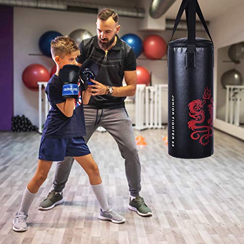 Goplus Punching Bag Set with Gloves, 22LBS/ 40LBS Filled Kick Boxing Bag, Rucksack, Jump Rope, Firm Hook, Heavy Bag for Adults MMA Training, Muay Thai, Krav MAGA, Taekwondo, Karate - style: 22 LBS