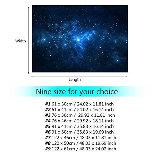 Fdit Aquarium Background Poster, HD Sky Decorative Cling for Fish Tank Thickened PVC Self Adhesive Removable Backdrop 91 x 41 cm 1 Piece