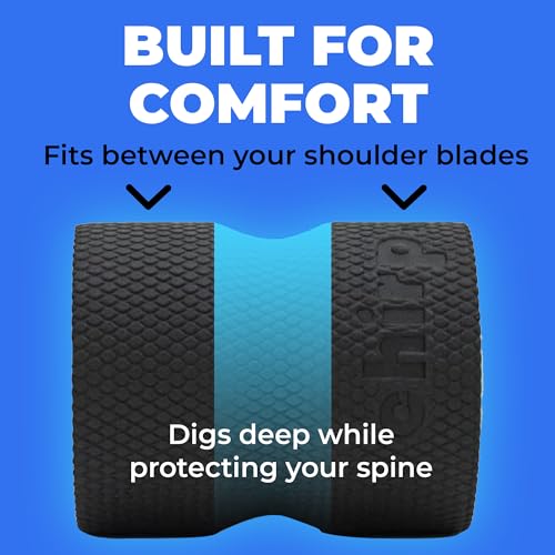 Chirp Wheel+ Foam Roller, Back & Neck Pain Relief, Mint 4-Inch | Focus Neck and Back Roller, Foam Roller for Tension Headaches, Trigger Point and Pressure Point Massage, 4 Inch - size: 4" - Focus