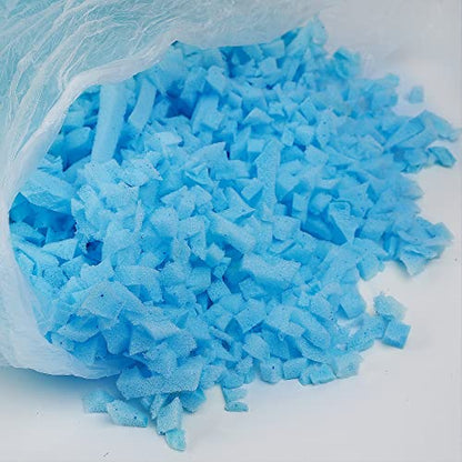 DR.DUDU 10lbs Shredded Memory Foam Filling for Bean Bag Filler, Soft and Convenient Pillow Stuffing Foam for Couch Cushion Dog Bed Chair Arts Crafts, Added Gel Particles - size: 10lb