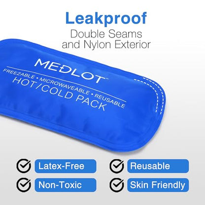 LotFancy Gel Ice Packs, 2pc Reusable Hot Cold Pack for Therapy, Heating Cooling Gel Pad, Pain Relief for Face, Head, TMJ, Wisdom Teeth, Oral Facial Surgery, Sport Injuries, Migraine, Muscle Joint - style: 7.5 x 3.75in (2 Pack for Face Wrap)