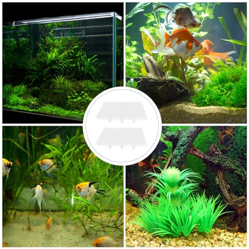 ibasenice 1set Bottom Plate for Fish Tank Aquarium Isolation Net Divider Water Permeable Splicing Board for Breeding and Separation