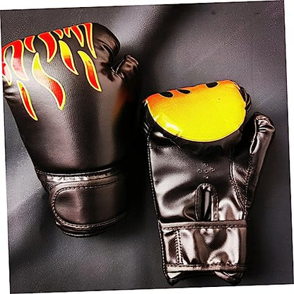 Sosoport 1 Pair Kickboxing Children's Boxing Gloves Glove Mittens Boxing Gloves Boxing Gloves for 3-8 Years - color: Black
