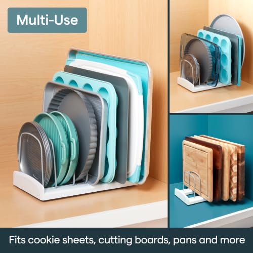 YouCopia StoreMore Bakeware Rack, Adjustable Dividers, Baking Pan Organizer - size: Bakeware Rack Classic