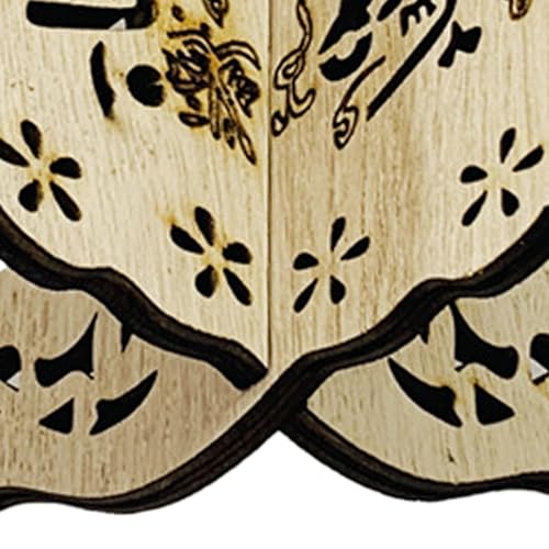 Folding Wooden Book Stand,Exquisite Engraving Muslim Book Holder,Islam Eid Quran Bible Carved Book Stand for Home Office,Religious Gift(2#) - color: 2#