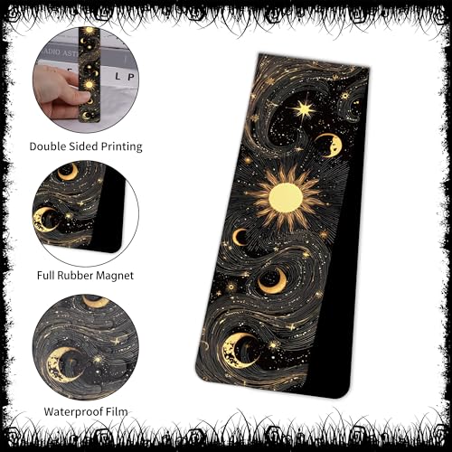 Gothic Romance Magnetic Bookmarks: 30 Pcs Witchy Dragon Moon Book Mark Clips, Fantasy Dark Academia Reading Accessories for Women Teens, Occult Gifts for Book Lovers - style: Gothic Romance