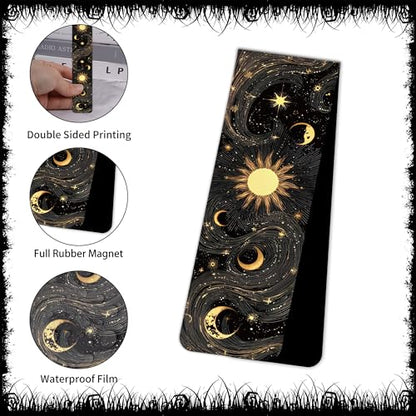 Gothic Romance Magnetic Bookmarks: 30 Pcs Witchy Dragon Moon Book Mark Clips, Fantasy Dark Academia Reading Accessories for Women Teens, Occult Gifts for Book Lovers - style: Gothic Romance