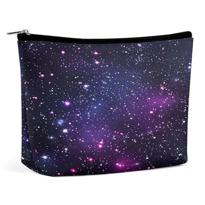 Starry Night Sky Makeup Bag, Travel Toiletry Organizer, Cosmetic Pouch for Women, Birthday Presents for Mom Girls Women Sisters - color: Starry Night Sky