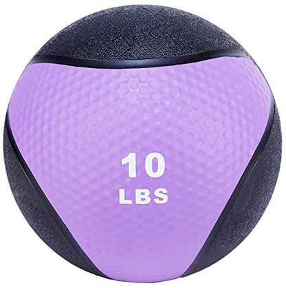 Fitvids Slam Medicine Wall Balls Workout Exercise Fitness Weighted Balls for Cross Training, Strength and Conditioning Exercises, Cardio and Core Workouts - style: 10 Pounds