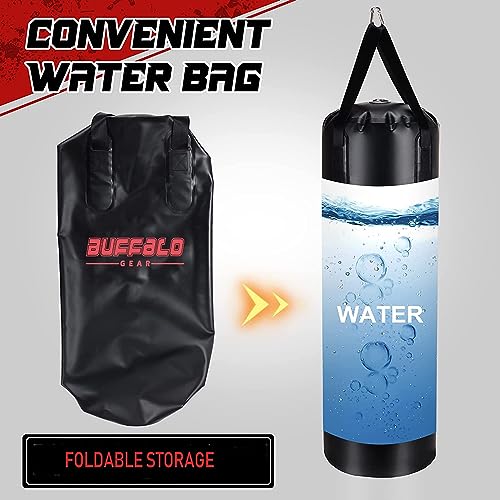 Buffalo Gear Heavy Water Punching Bag, 225LB 165LB 86LB Adjustable Training Punching Bag for Kickboxing Boxing Gym Home Training for Youths Kids - size: Medium-165lb