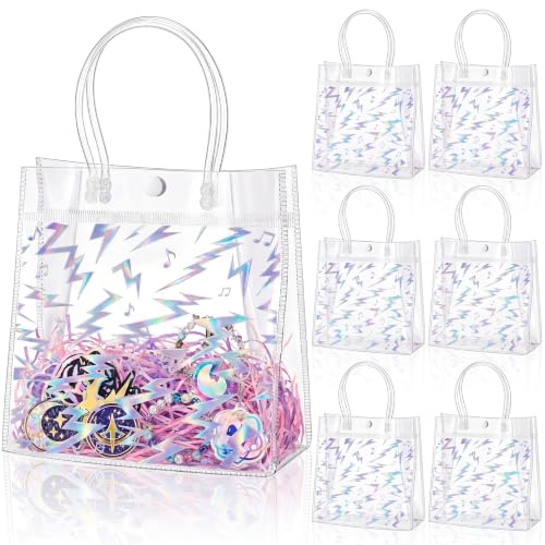 Aliceset 20 Pcs Kpop Goodie Bags Iridescent Party Favor Bags with Handles - style: Kpop