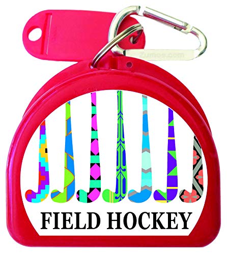 Field Hockey Mouthguard Retainer Case - Winning Team - Red - color: Red