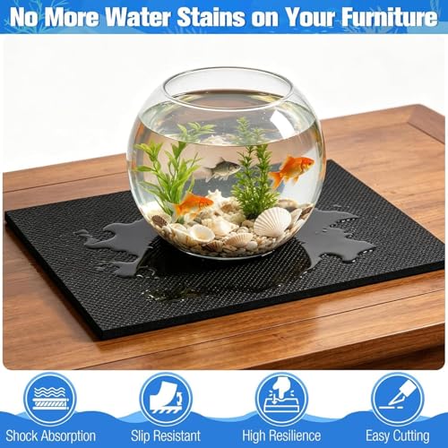 Aquarium Leveling Mat Protective Non-Slip Shock-Absorbing | Under Water Tank Leveling Mat for Desks Cabinets Floors Home Office Betta Reef Saltwater Vases - color: 120×50cm