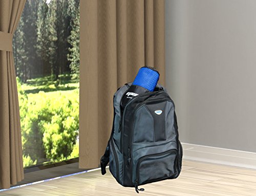 EPAuto 2팩 극세사 퀵 드라이 여행용 타월 세트, 블루 | 경량, 뛰어난 흡수성, 컴팩트, 152.4cm x 76.2cm(60x30인치) 및 61x38.1cm(24x15인치), 체육관/캠핑/해변/요가/배낭여행용 - color: 블루.
