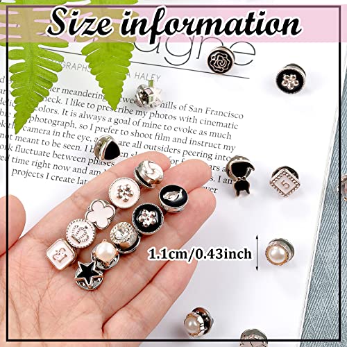 Sureio 80 Pcs Brooch Pins Mini Safety Lapel Pins Buttons Brooches Para Ropa De Mujer for Women Clothes Jeans Coat Dress Hat Decoration, 0. 39 Inch(Classic Style)