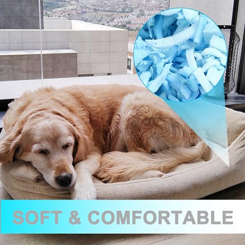 DR.DUDU 20 lbs Bean Bag Filler Foam, Shredded Gel Memory Foam Filling, Premium Soft and Comfortable Pillow Stuffing Foam for Couch Cushion Dog Bed Chair Arts Crafts Stuffed Animal - size: 20lb