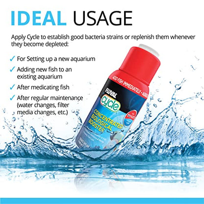 Fluval Cycle Biological Enhancer, Aquarium Water Treatment, 8.4 Oz., A8349