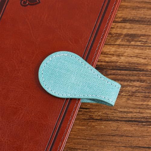 3PCS Vintage Magnetic Leather Bookmark, Leather Magnetic Bookmarks for Women, Magnetic PU Bookmarks Clip Book Accessories, Denim Pattern - style: Denim