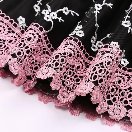 Flower Girls Dress Bridesmaid Wedding Children's Birthday Party | Premium fabric with soft skin friendly lining perfect fit for special occasions surprise gift aged 4-14 - color: Dusty Rose, size: 13-14 Years