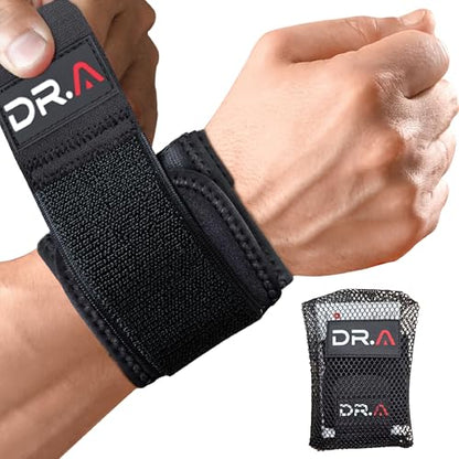 Dr. Arthritis Doctor Developed Wrist Brace, Wrist Wraps for Tendonitis, Hand Support, Ideal for Fitness, Weightlifting - style: Wrist Brace - W/out thumb loop 1 pack