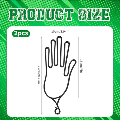 2-Pack Golf Glove Stretcher and Dryer, Glove Shaper Holder Hanger Keeper for Golf Bag Universal Gloves Support Frame