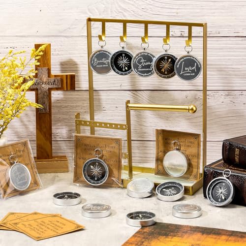 Kingdder 36 Sets Christian Compass Bulk Religious Gifts - color: Sliver