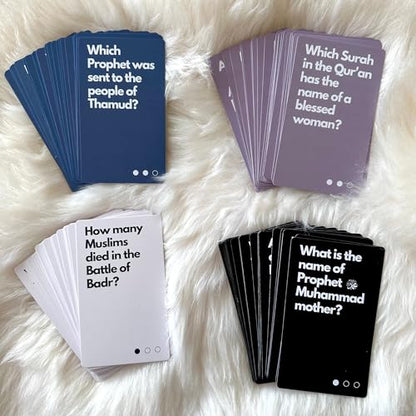Islamic Trivia Card Game, 100+ Questions in 4 Categories, Educational Family Game, Perfect Eid Gift and Ramadan Gift for Muslims