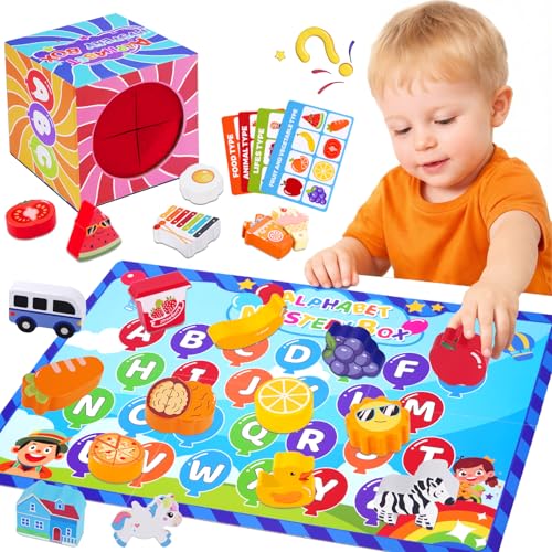 Montessori Alphabet Mystery Box Toys for Toddlers Age 1 2 3 4 5 Kids Gifts