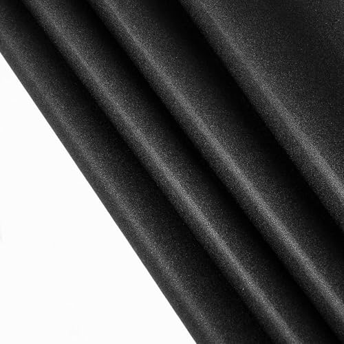 Finnez Blackout Window Film, Total Privacy Room Darkening, 45.2″ x 78.7″ | Light Blocking & Heat Control, Removable Static Cling Non-Adhesive, Frosted Window Tint, Day & Night Sleep for Home Nursery - color: Black, size: 45.2 x 78.7 Inch