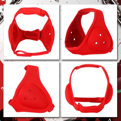 Jerify 3 Pcs Wrestling Headgear for Kids Youth Soft Grappling Headgear Wrestling Adjustable Ear Guard Protective(Red) - color: Red