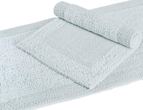 Bedding Craft Bathroom Bath mat Rug, 17x24, Silver Grey - color: Silver Grey, size: 1'5" x 2' (Rectangular)