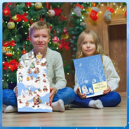WhatSign Woodland Advent Calendar 2025 - Christmas Countdown Calendar Winter Woodland Wonderland 24 Days Till Xmas for Women Kids Adult Teen Girls - color: Woodland