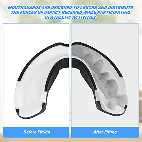 Number-one 3 Pack Soft Mouth Guard, Professional Sports Mouthguard for Boxing, Jujitsu, MMA, Football, Basketball, Hockey, Karate, Rugby Teeth Armor to Protect Braces for Adult & Youth