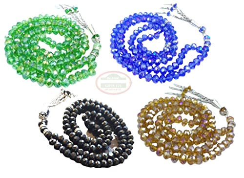 Lot 12 Big Tasbih Prayer 99 Worry Beads Misbaha Islamic Gift Ramadan Gift Allah Rosary Bulk Islamic Crystal Prayer Beads Islamic Gifts 123