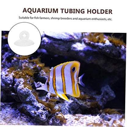 25pcs Aquarium Airline Tubing Holder Cups Easy to Install for Fish Tanks and Aquariums Strong Air Hose Management