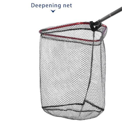 Aluminum Foldable Net Head Replacement Saltwater Fishing Tools Outdoor Landing Fishing 40cm / 60cm / 65cm - size: Small size 38X40cm