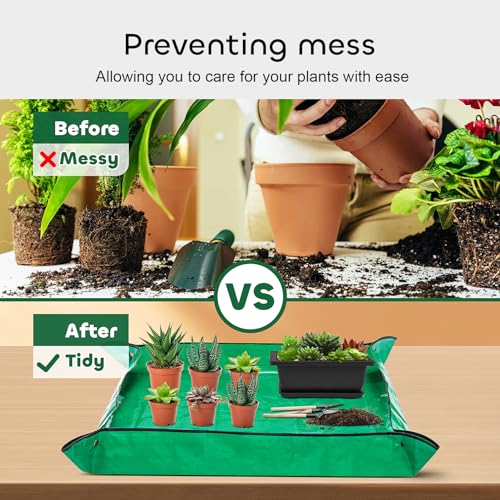 GROWNEER Bonsai Training Pots 3 Packs 9Inch with Drainage Humidity Trays, Bonsai Tree Starter Kits with 1 Repotting Mat, Growing Planter Set for Garden, Yard, Balcony, Office, Living Room - size: 3pcs/9x6.6in