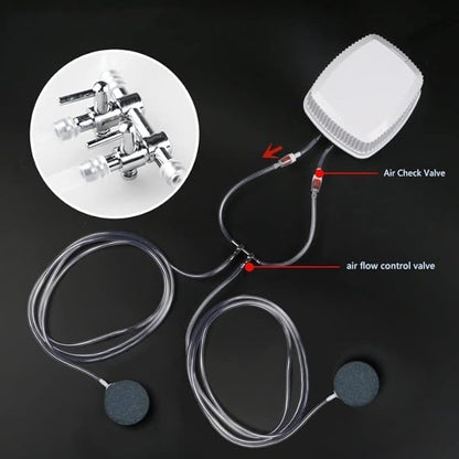 Aquarium Air Valve 4 Way Inline Manifold Air Flow Pump Tubing Splitter Lever Control Valve