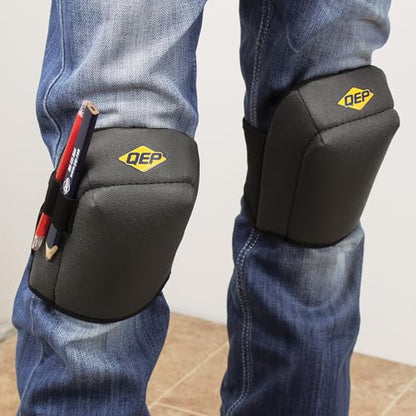 QEP 79634 Comfort Grip Neoprene Knee Pads with Foam Padding and Pen Storage