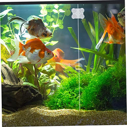 2pcs Acrylic Fish Tank Divider Clips Cups Aquarium Isolation Clips for Fish Separation and Easy to Install Suitable for Freshwater and