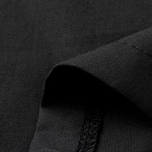 Alalaso Mens Muslim Thobe Kaftan Robe Saudi Arabic Middle East Islamic Long Gown Dress Long Sleeve Clothing Ramadan Jubbah - color: 2-black, size: 4X-Large