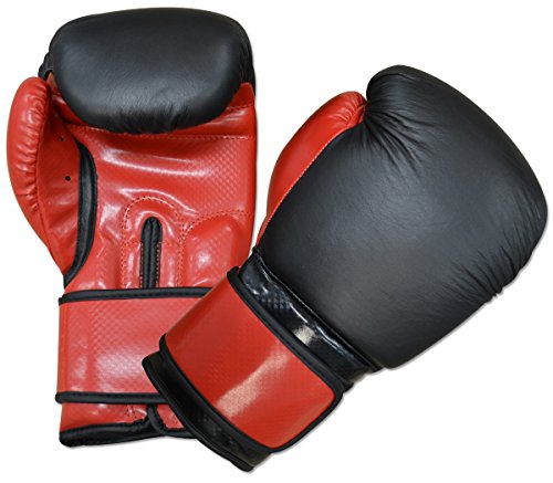 Gym Training Stand-Up Boxing Gloves - color: NO LOGO Black / Red, size: Large weighs 16oz