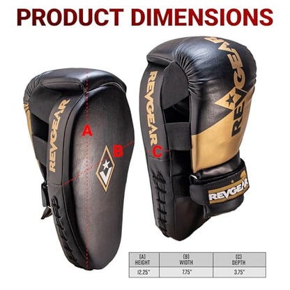 Revgear Phoenix Boxing Mitts and Pads Pair (All in One - Target & Glove) - Ideal Boxing Equipment for Men, Women, Kids - Perfect for MMA, Muay Thai, Kickboxing, Sparring, and Boxeo Training