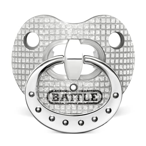Battle Sports Binky Oxygen Football Mouthguard - Detachable Strap, Maximum Breathability, Works with Braces & No Boiling Required - color: Diamond