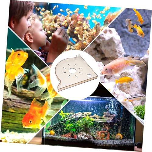 CHILDWEET Triangle Fish Tank Corner Shelf Space Saving Storage Organizer for Aquariums Multi Functional Desktop Divider for Fish Food and Supplies Elegant Transparent Design